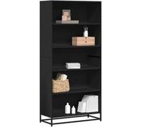 vidaXL Bibliothèque 80,5x35x170,5 cm Bois d'ingénierie Noir