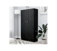 vidaXL Bibliothèque, Meuble de Rangement avec Compartiment, Armoire à Livres Salon Salle de Séjour Intérieur, Noir Bois d’Ingénierie