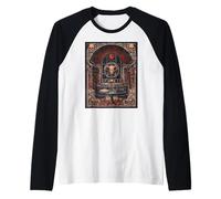 Bibliothèque Occulte d'art Gothique de la Lune Rouge Dark Academia Manche Raglan