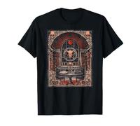 Bibliothèque Occulte d'art Gothique de la Lune Rouge Dark Academia T-Shirt