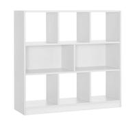 Bibliothèque ouverte Étagère de Rangement sur Pieds, 97,5 x 30 x 100 cm , Blanc