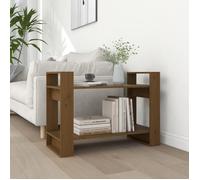 Bibliothèque Séparateur de Pièce Gris 80x35x56,5 cm Pin Solide Etagère vidaXL