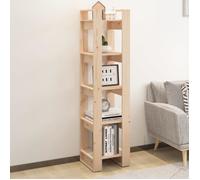 Bibliothèque - Pin massif - 41x35x160 cm - Style classique - Séparateur de pièce