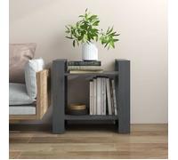 Bibliothèque - Pin massif - Gris - 60x35x57 cm - Séparateur de pièce - Meuble contemporain