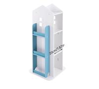 Bibliothèque pivotante, design serrure, capacité de charge 100 kg, bleu
