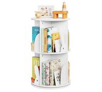 Bibliothèque Pivotante pour Enfants - Étagère à Livres 2 Niveaux - Design d'oreilles de lapin - Blanc