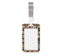 Bibliothèque Porte-carte d'identité, porte-badge avec cordon, protecteur de passe de travail pour personnel de bureau, école, infirmière