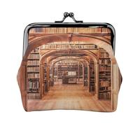 Bibliothèque Porte-monnaie personnalisé unisexe imprimé - Portefeuille en cuir microfibre de qualité supérieure avec fermeture à pression