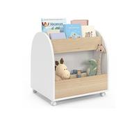 IDMarket - Bibliothèque pour Enfant Andreas sur roulettes hêtre et Blanc
