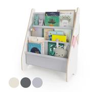 Bibliothèque pour enfant en bois et contreplaqué gris clair