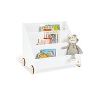 Pinolino Étagère à livres pour enfants Lasse 183405 avec roulettes blanche