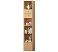 Bibliothèque pour enfants à 6 étages avec portes - Économie d'espace - En bois de hêtre blanc rose et vert - Idéale pour ranger des livres et des jouets pour enfants