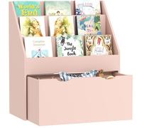 AIYAPLAY Bibliothèque pour Enfants, 62,5L x 30l x 70H cm, Rose