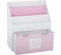 Bibliothèque pour enfants avec roulettes roses - Atmosphera créateur d'intérieur