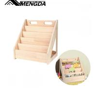 Bibliothèque pour enfants-MENGDA-Bibliothèque de lecture -6 niveaux-Étagère de rangement pour jardin d'enfants-Bois