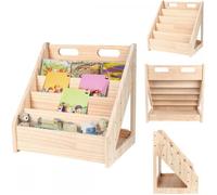 Bibliothèque pour enfants-MENGDA-Bibliothèque de lecture -6 niveaux-Étagère de rangement pour jardin d'enfants41.9×41.9×30.4cm