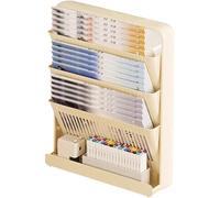 Bibliothèque Pour Espace Restreint, Porte-revues Mural Côté Bureau, Présentoir À Brochures Mobile, Installation Facile(3-tier)