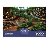 Bibliothèque Puzzles pour Adultes Et Enfants, 1000 Pièces Fantastique Littéraire Jeux Éduchatifs Puzzle,Décorations Murales Cadeaux 38x26cm/1000pcs
