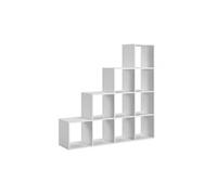 Bibliothèque - Pythagore - 138 x 138 x 30cm - Blanc mat