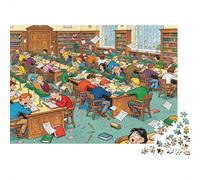 Bibliothèque Quiet Zone Chaos Puzzle en Bois Imperméable DIY Puzzles De 1000 Pièces pour Adultes Amusant Jeux De Stimulants