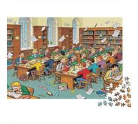Bibliothèque Quiet Zone Chaos Puzzle en Bois Imperméable DIY Puzzles De 1000 Pièces pour Adultes Cadeaux Impossible Jeux Éducatifs