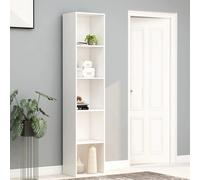 Bibliothèque Rangement Salon Salle de Séjour Blanc Bois d’Ingénierie vidaXL
