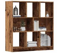 vidaXL Bibliothèque Vieux bois 97,5x29,5x100 cm Bois d'ingénierie Multicolore