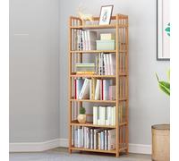 Bibliothèque réglable avec protection latérale et garde-corps arrière - Économie d'espace - Plusieurs options de style - Étagères de rangement et vitrine pour livres de petite taille (60 x 150 cm)