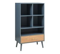 Bibliothèque Reyljand 120 x 70 x 40 cm gris effet chêne