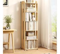 Bibliothèque robuste avec coins arrondis et panneau arrière renforcé, garde-corps haut pour un rangement sûr, idéal pour la maison et le bureau