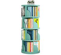 Bibliothèque ronde rotative à 360° en bois pour maison/bureau/chambre d'enfant Créatif Support de rangement autonome