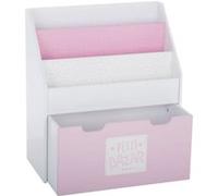 Bibliothèque rose avec bac à roulettes Atmosphera Rose G