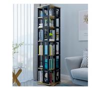 Bibliothèque rotative à 360 degrés, bibliothèque créative sur Pied en Fer, sûre et Durable, adaptée au Salon, à la Chambre à Coucher, à la bibliothèque (Couleur Bois)