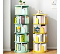 Bibliothèque rotative à 360 degrés pour chambre à coucher et salon - Multifonction - 5 étagères rotatives - Rose - 50 x 157 cm