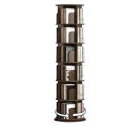 Bibliothèque rotative à 360° - Étagère de rangement étroite à 2 niveaux pour la maison et le bureau - Petite étagère d'angle pour espaces limités