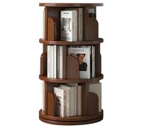 Bibliothèque rotative à 360 niveaux pour salon, étagère de sol ronde, solution de rangement pour table basse
