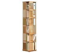 Bibliothèque rotative à 360°, rotation au sol, étagère de rangement pivotante pour salon, étude, bureau