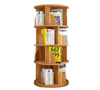 Bibliothèque rotative à 4/5/6 niveaux - Étagère de rangement multifonction pour un usage domestique - Forte capacité de charge - Espace de rangement suffisant - Sûr et durable