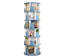 Bibliothèque rotative à 4/5/6 niveaux - Étagère de rangement multifonction pour un usage domestique - Forte capacité de charge - Espace de rangement suffisant - Sûr et durable