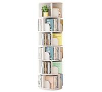Bibliothèque rotative à 4/5/6 niveaux - Étagère de rangement multifonction pour un usage domestique - Forte capacité de charge - Espace de rangement suffisant - Sûr et durable