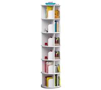 Bibliothèque rotative à 5/6 niveaux au sol, petite étagère de rangement pour bureau et étude