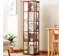 Bibliothèque rotative à 6 niveaux, affichage à 360 °, peu encombrant, pour les petits espaces dans la chambre ou le salon