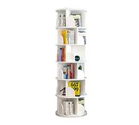 Bibliothèque rotative blanche pour le rangement de livres d'images de bébé d'enfant à 360 degrés du sol au plafond, design simple et petit format pour la maison (taille : 40 x 191 cm)