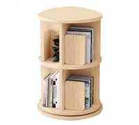 Bibliothèque rotative en bois massif avec rotation à 360 °, étagère en bois multifonction nizer pour bureau à domicile 2/3/4/5/6 niveaux pour bibliothèque ouverte (taille : 46 x 66 cm)