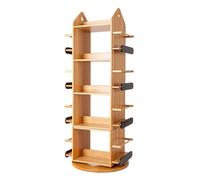 Bibliothèque rotative pour enfants, 3 à 4 niveaux, ronde, empilable, présentoir empilable pour la maison, le bureau, le salon