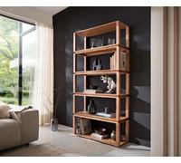 Bibliothèque Sakura 100x200 cm Acacia Naturel 5 compartiments