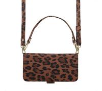 Bibliothèque Selencia Sabi avec impression de panthère pour le Samsung Galaxy S24 / S25 - Mocha Brown
