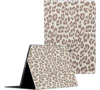 Bibliothèque Selencia Sabi avec imprimé panthère pour la Samsung Galaxy Tab A9 Plus - Soft Ivory
