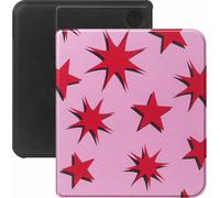 Bibliothèque Selencia Vivid pour Kobo Libra Colour - Stars Ruby Red Light Pink