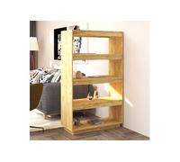 VidaXL Bibliothèque-Séparateur de pièce, Brun, 80 x 35 x 135cm, Bois de pin massif